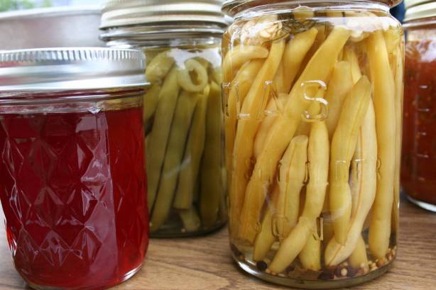 Lois' jellies and pickled beans