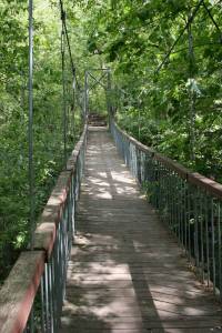 Swinging bridge Swinging bridge near Ramsey Falls