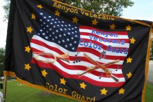 Color Guard flag The official Kenyon Veterans Color Guard flag.