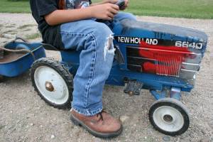 Building leg muscles.