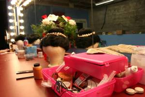 Paradise Center for the Arts theatre make-up area