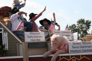 Plush ponies decorated the Albertville float.