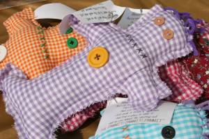 If you're upset or frustrated, these gingham DAMMIT dolls were available at the craft/flea market.