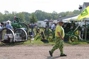 And then there was this die-hard John Deere fan. I turned, saw him and quickly snapped one unforgettable image.