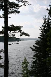 Peace Pipe vista Scenic Peace Pipe Vista, where I heard my second loon.