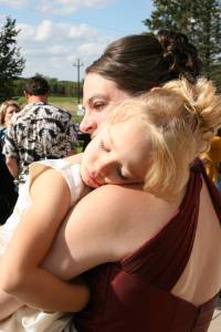 The sweet love of mother and child, Heidi and Keira.