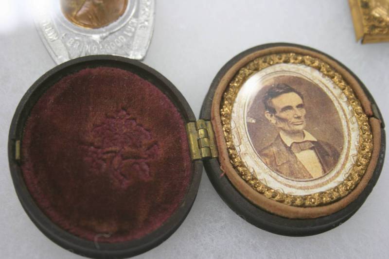 An original photo of Abraham Lincoln in Roger's collection.