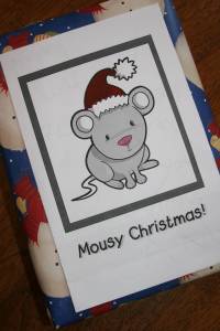 a Mousy Christmas card