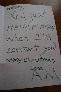 Annie Mary Twente's Christmas message