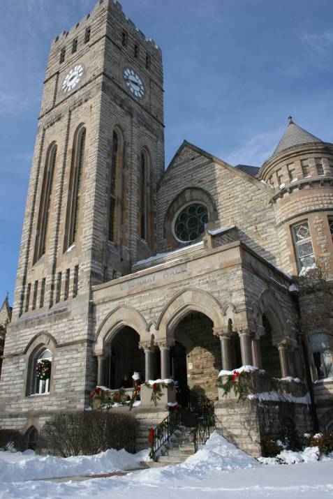 Shumway Hall, Shattuck-St. Mary's School, Faribault, during the Christmas Walk.