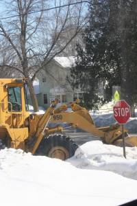 Removing snow