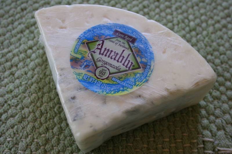 Award-winning Amablu Gorgonzola from Caves of Faribault.