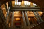 Marble columns inside the Minnesota Capitol