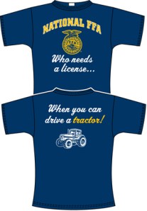 Wabasso High School's winning T-shirt design, front and back.