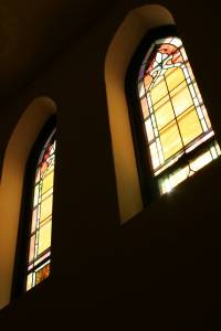 Friedens stairway windows