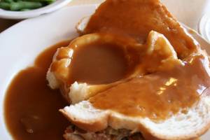 Hot pork commercial at the Feed Mill Restaurant