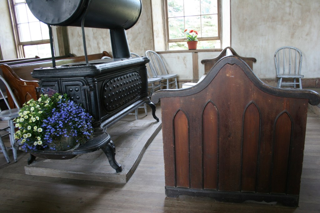 Old Stone Church double pew