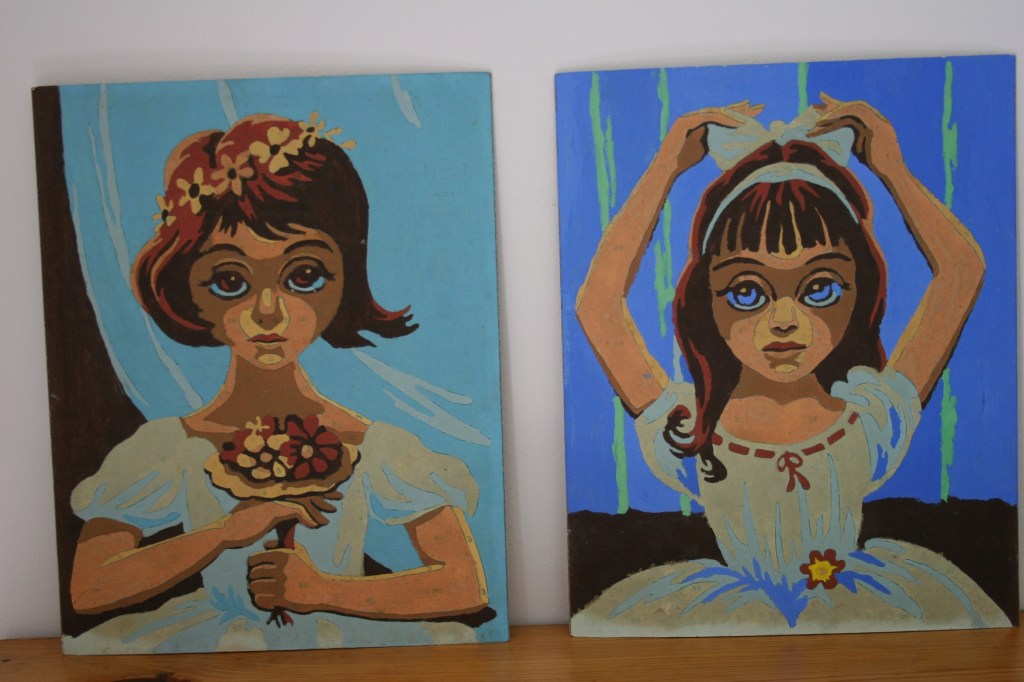 Paint-by-number ballerinas