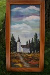 Christdala Swedish Lutheran Church painting by Rhody&nbsp;Yule
