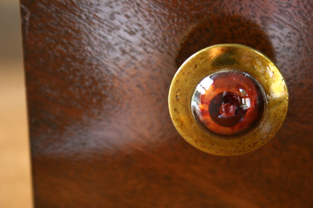 Sewing cabinet drawer pulls