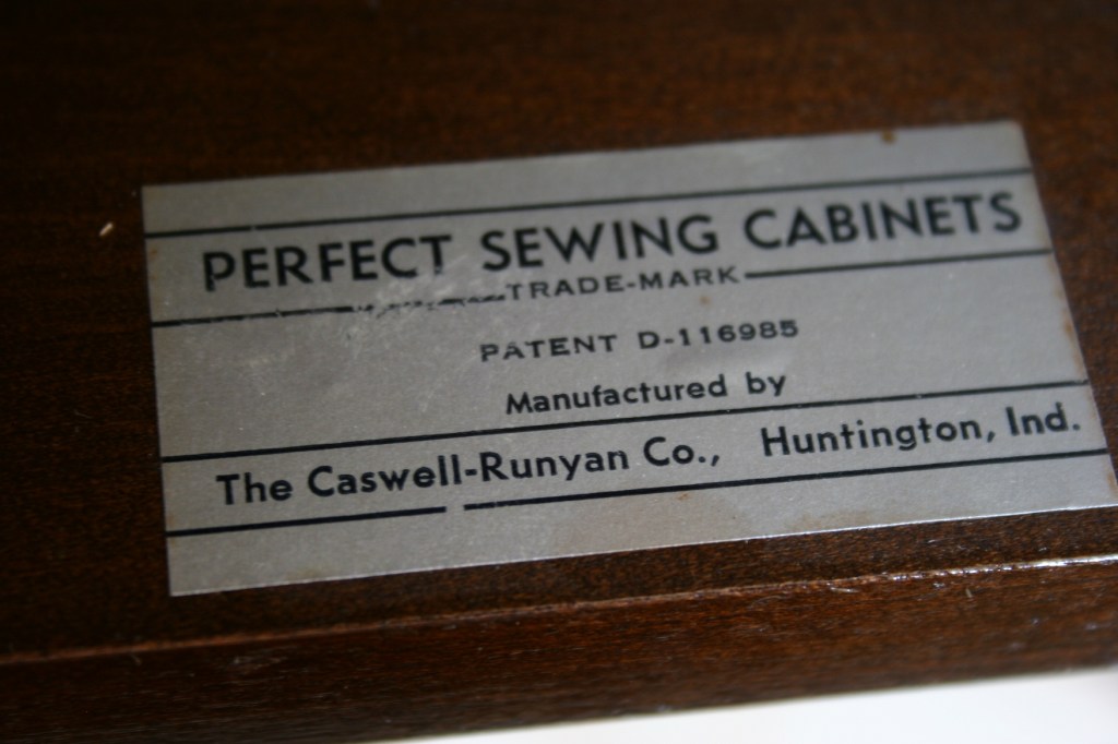 The Caswell-Runyan Co. furniture label