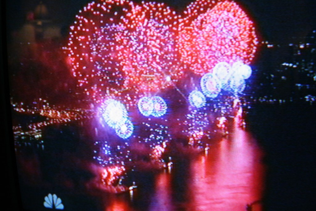 fireworks over the hudson