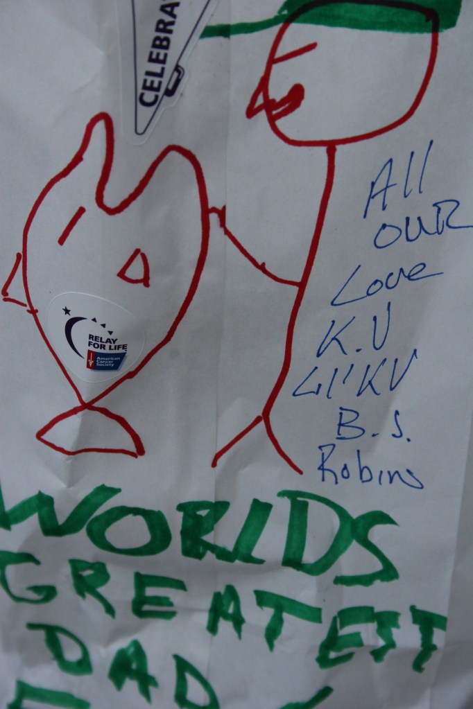 Luminary honoring a cancer survivor