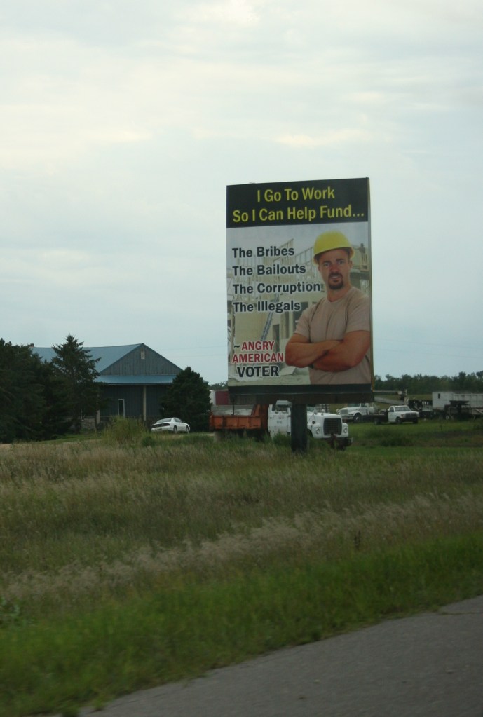 Angry American Voter billboard