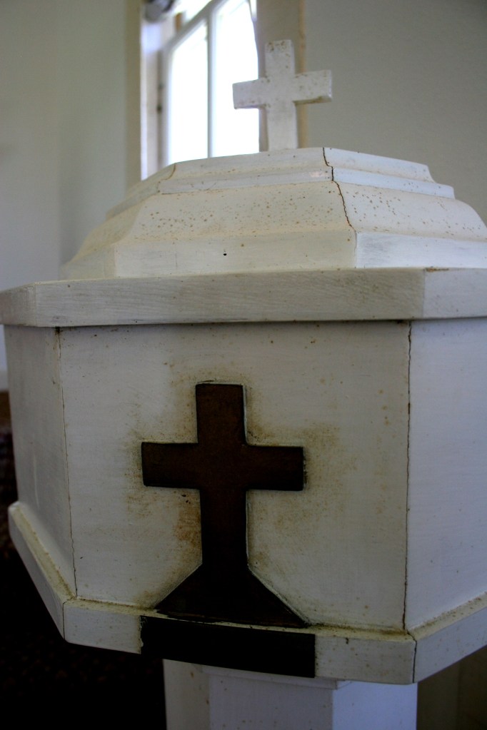 Christdala's baptismal font