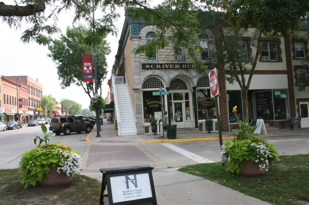 Northfield Historical Society and restored First National Bank