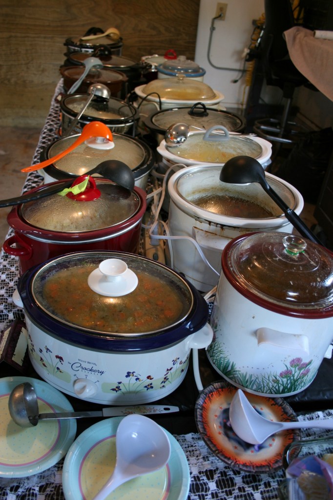 Crockpots of soup