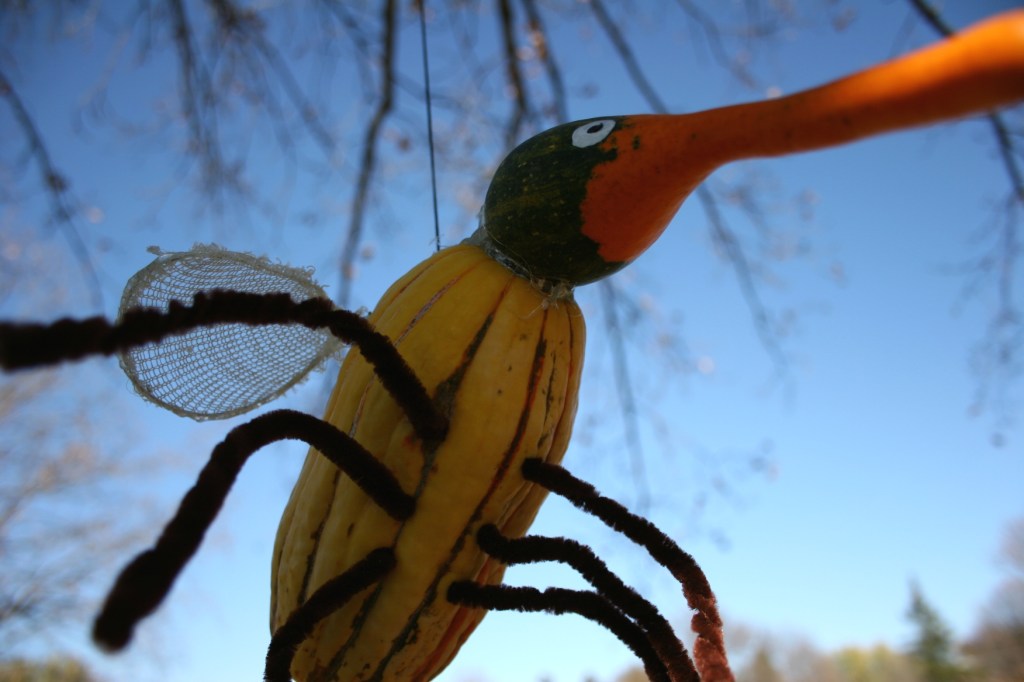 Mosquito made from a gourd