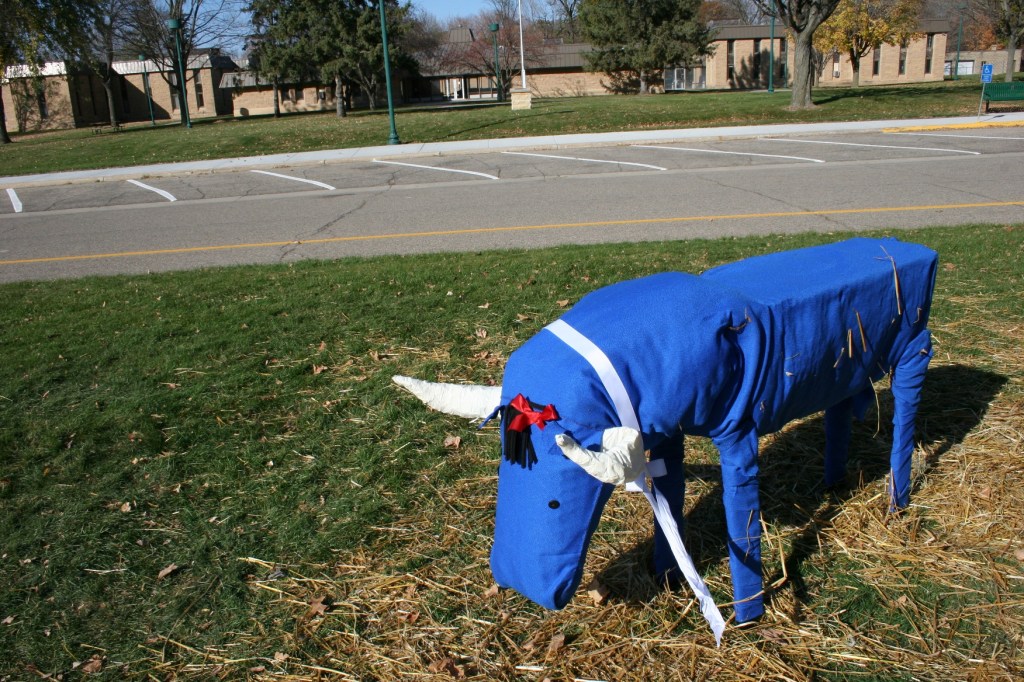 Babe the Blue Ox scarecrow