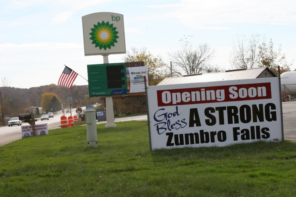 A sign of hope in Zumbro Falls