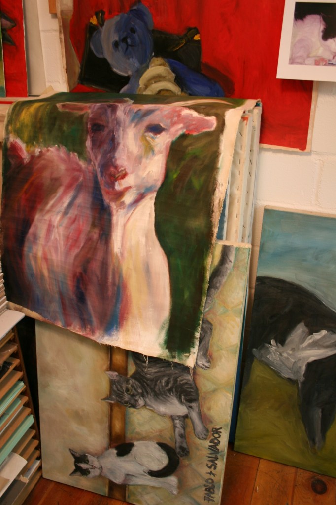 Goat painting by Julie