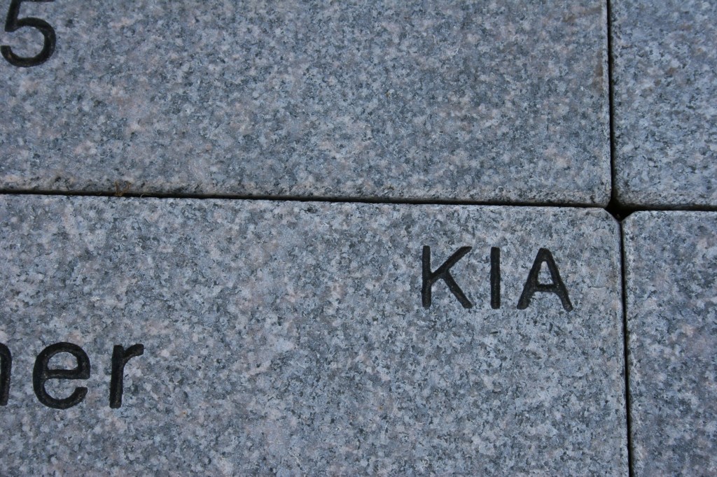 KIA veteran's paver
