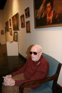 Rhody at his gallery opening