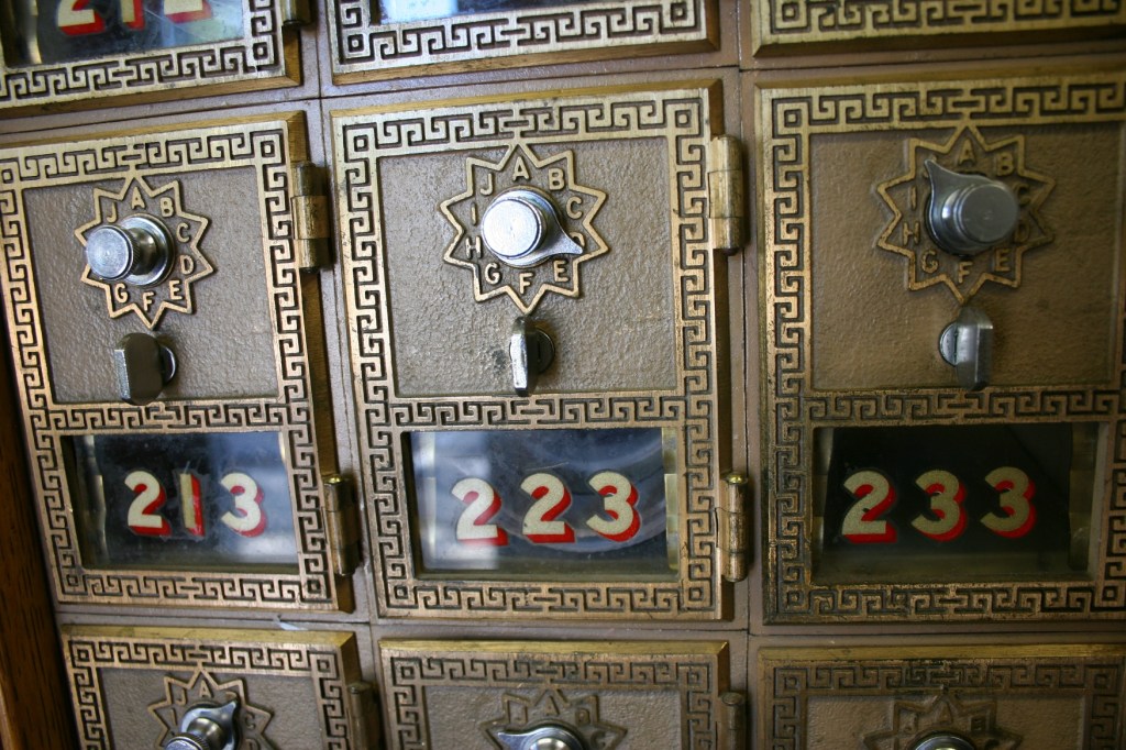 Boxes at Mantorville post office