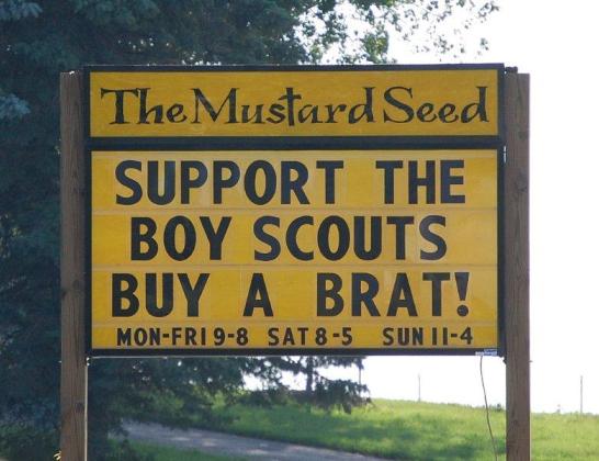 Boy Scouts sign