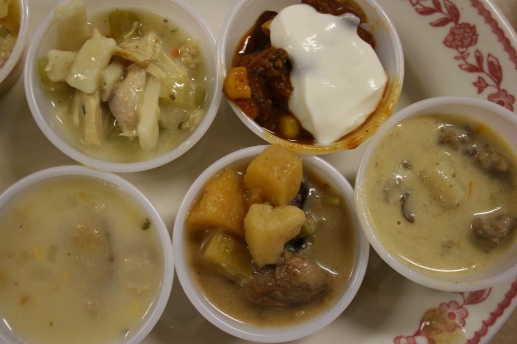 Plate of soups