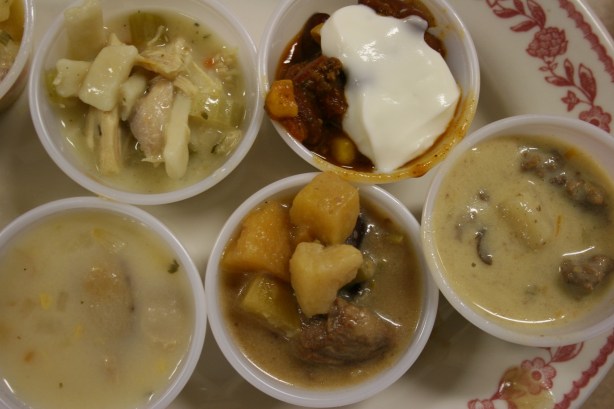 Plate of soups