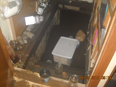 Flooded basement