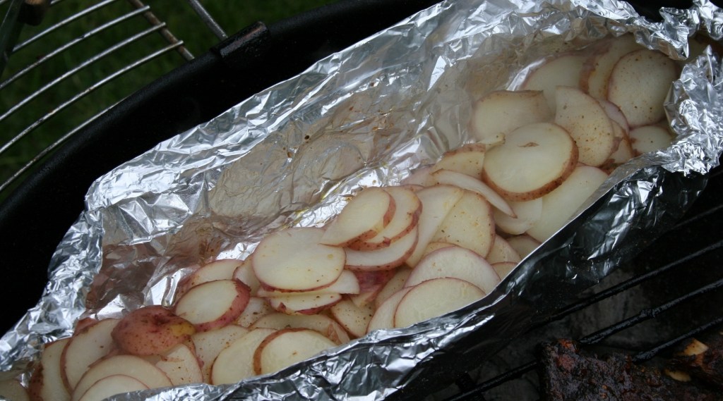 Grilled potatoes