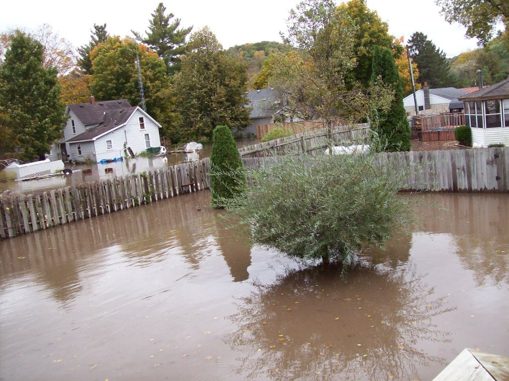 John Bemmert's flooded yard