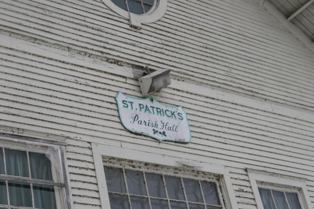 Parish hall sign