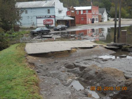 Road from CR 11 to businesses