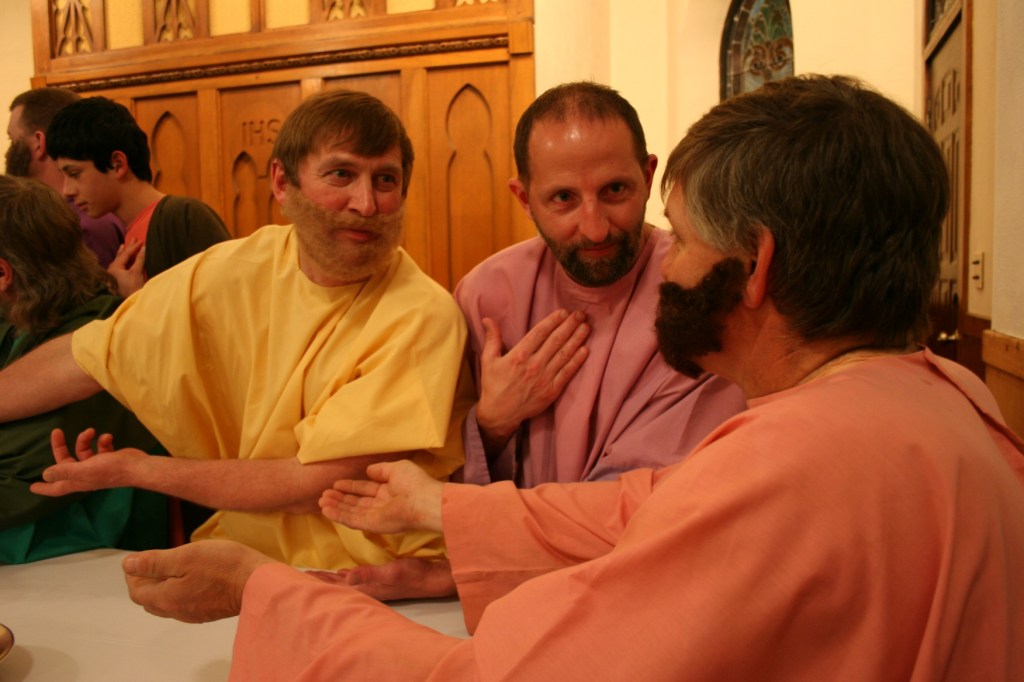 Close-up disciples on right