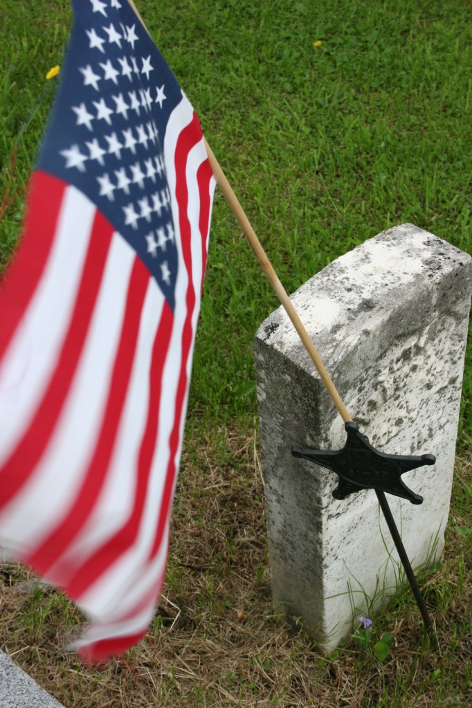 Cannon City waving flag