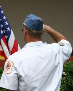 Single soldier salute