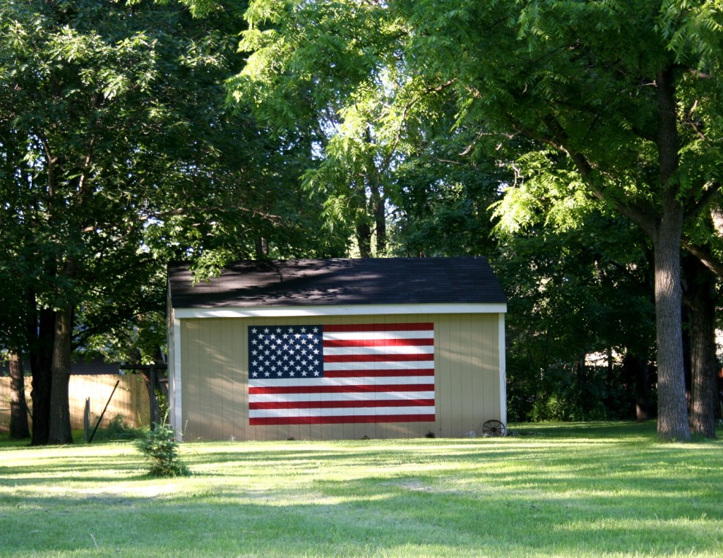 American flag in Dundas